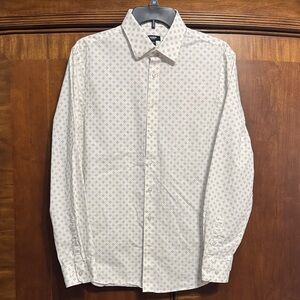 Express White Geometric Pattern Shirt